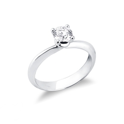 Diamantenring 0,70 ct Weißgold Verlobung