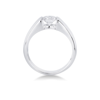 Verlobungsring mit einem Diamanten 0,70 kt Spannfassung 