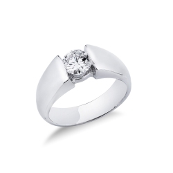 Verlobungsring mit einem Diamanten 0,70 kt Spannfassung