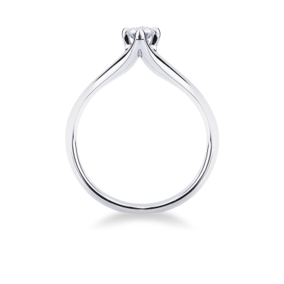 Weißgold Solitärring 0,25 Karat