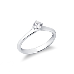 Weißgold Solitärring 0,30 ct