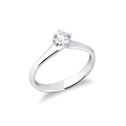 Weißgold Solitärring 0,40 ct