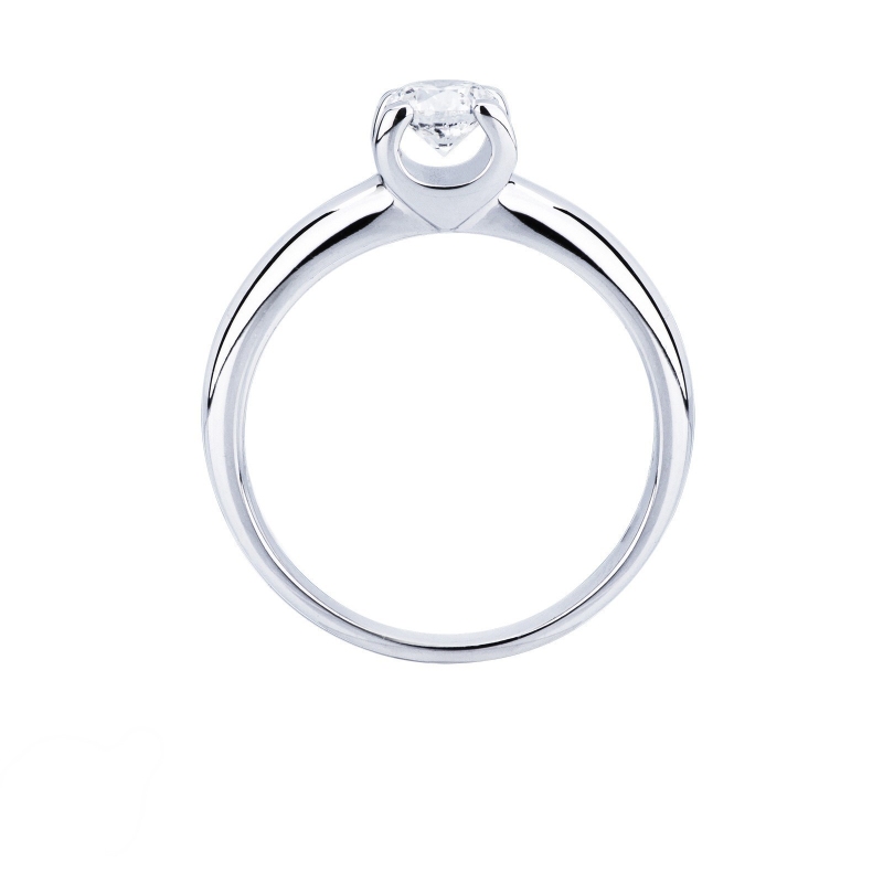 Antragsring Weißgold 750 mit Diamanten Antragsring Weißgold 750 mit Diamanten