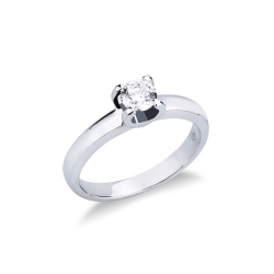 Antragsring Weißgold 750 mit Diamanten