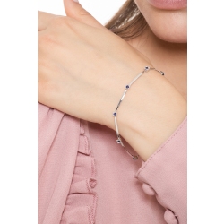 Saphir Armband Damen Weißgold  2