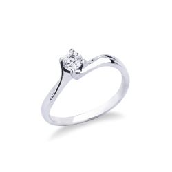 Diamant Verlobungsring in Weißgold