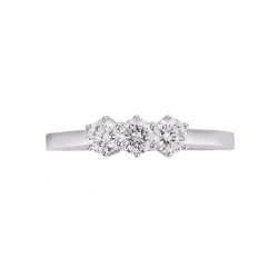 Trilogie Ring Weißgold Verlobung 2