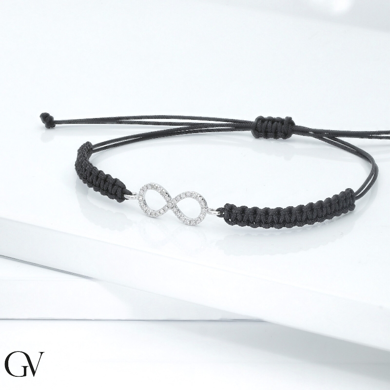 Stoffarmband mit Unendlichkeitszeichen Damen Stoffarmband mit Unendlichkeitszeichen Damen