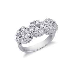 ILLUSION Diamantring 750er-Weißgold