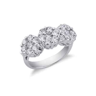 ILLUSION Diamantring 750er-Weißgold 