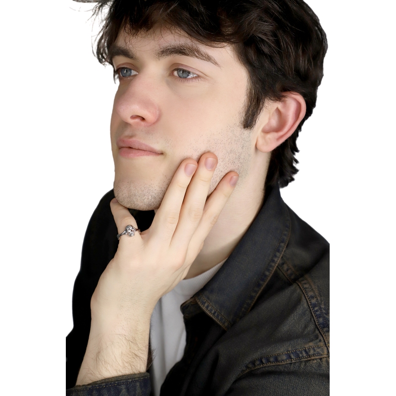 Totenkopf Ring aus 750er Weißgold Totenkopf Ring aus 750er Weißgold