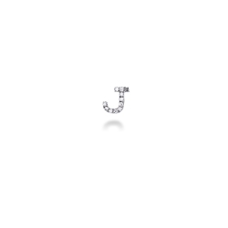 Einzelner Ohrstecker Diamant-Buchstabe J