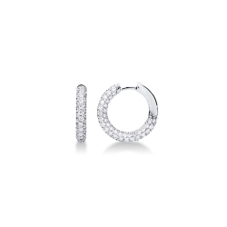 Weißgold 18k Diamanten Creolen