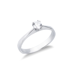 Solitär Ring Weißgold 0.30 kt Diamant