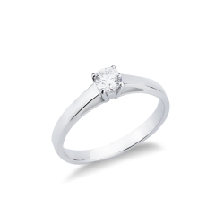 Diamantring aus Weißgold 750 0.25 kt