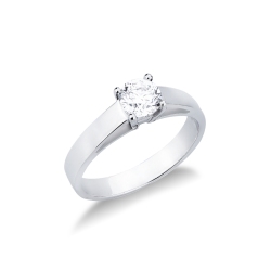 Weißgold 18K Antragsring mit Diamant 0.70 kt