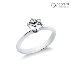 Einkaräter Verlobungsring mit Diamant