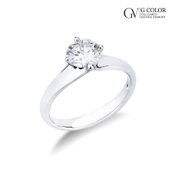 18K Weißgold Antragsring mit 0,90 Karat Diamanten