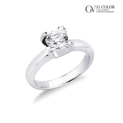 Weißgold 18K Verlobungsring 0,90 Karat Diamant
