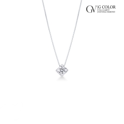 Weißgold 18K Diamant-Anhänger 1 Karat