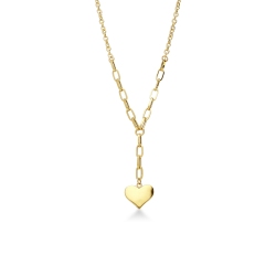 Damenkette aus 18K Gelbgold mit Herzanhänger