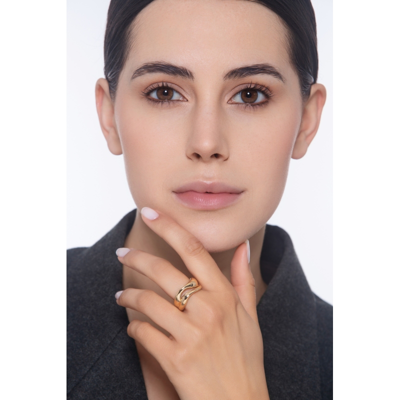 Bandring Damenring aus 750er Gelbgold Bandring Damenring aus 750er Gelbgold