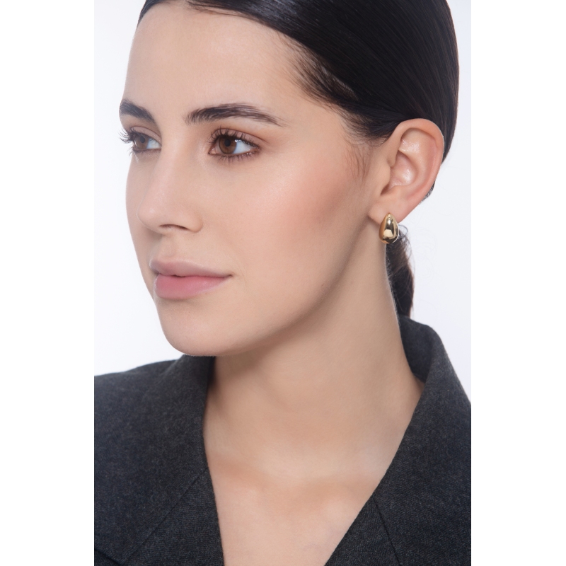 Tropfen Ohrringe aus Gelbgold 18 Karat