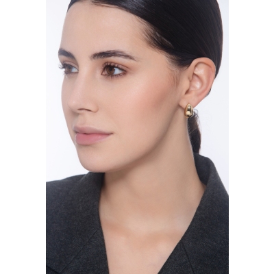 Tropfen Ohrringe aus Gelbgold 18 Karat