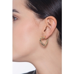 Herz Ohrringe aus 750er Gelbgold 2