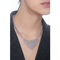 Designer Kette Weißgold 18K aus Diamanten  2