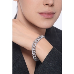 Weißgold 18K Iced Out Armband mit Diamanten 2