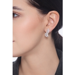 18k Weißgold Designer Ohrringe mit Diamanten 2