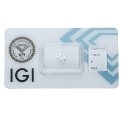 IGI-zertifizierter Diamant CT 1,00  F VS2