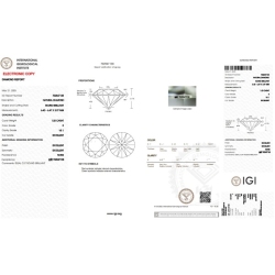 IGI-zertifizierter Diamant CT 1.03  E VS1 2