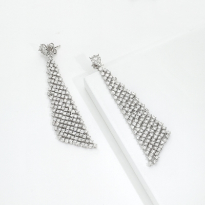 Diamant Ohrhänger Weissgold 18K