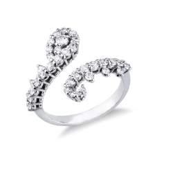 Designer Ring aus 18K Weißgold mit Diamanten