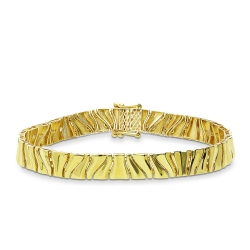 18K Gelbgold Designer Armband