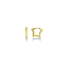 Kleine Stern Ohrringe Gelbgold 18 Karat