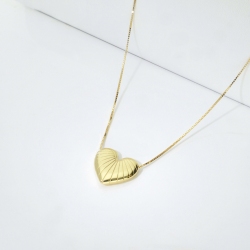 Herzkette aus 750er Gelbgold 2