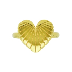 Herz Ring 750er Gelbgold 2
