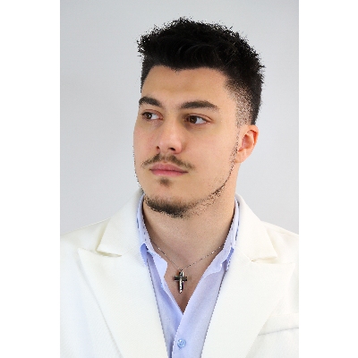 Weißgoldkette Herren mit Kreuzanhänger