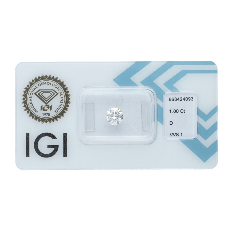 IGI-zertifizierter Diamant CT 1.00   D  VVVS1 IGI-zertifizierter Diamant CT 1.00   D  VVVS1