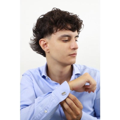 Manschettenknöpfe aus Weißgold 18k