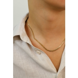 Panzerkette Herren 18K Gelbgold 60 cm 2