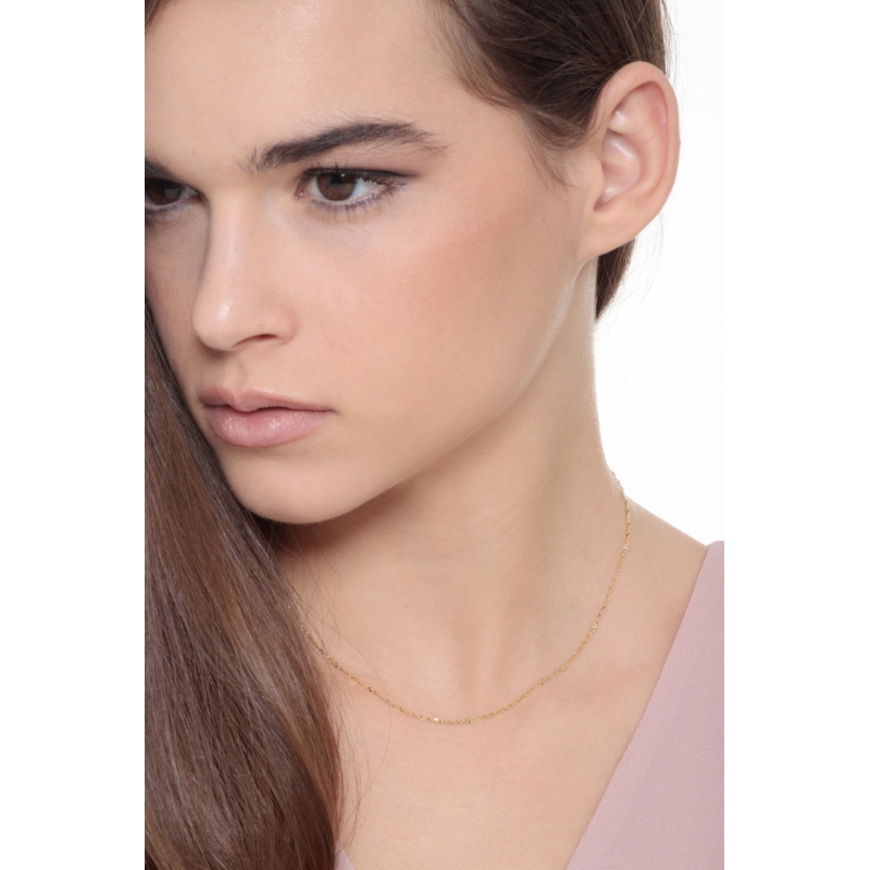 45 cm Gelbgold Kette