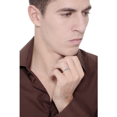 Hochzeitsing Weißgold 