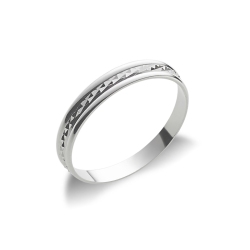 Diamantierter Ehering Weißgold 750