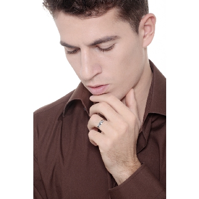 750er Weißgold Ehering 