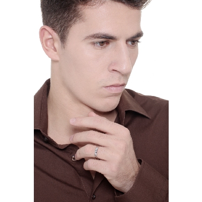 Weißgold Trauring 18kt