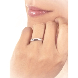 Weißgold Trauring 18kt 2